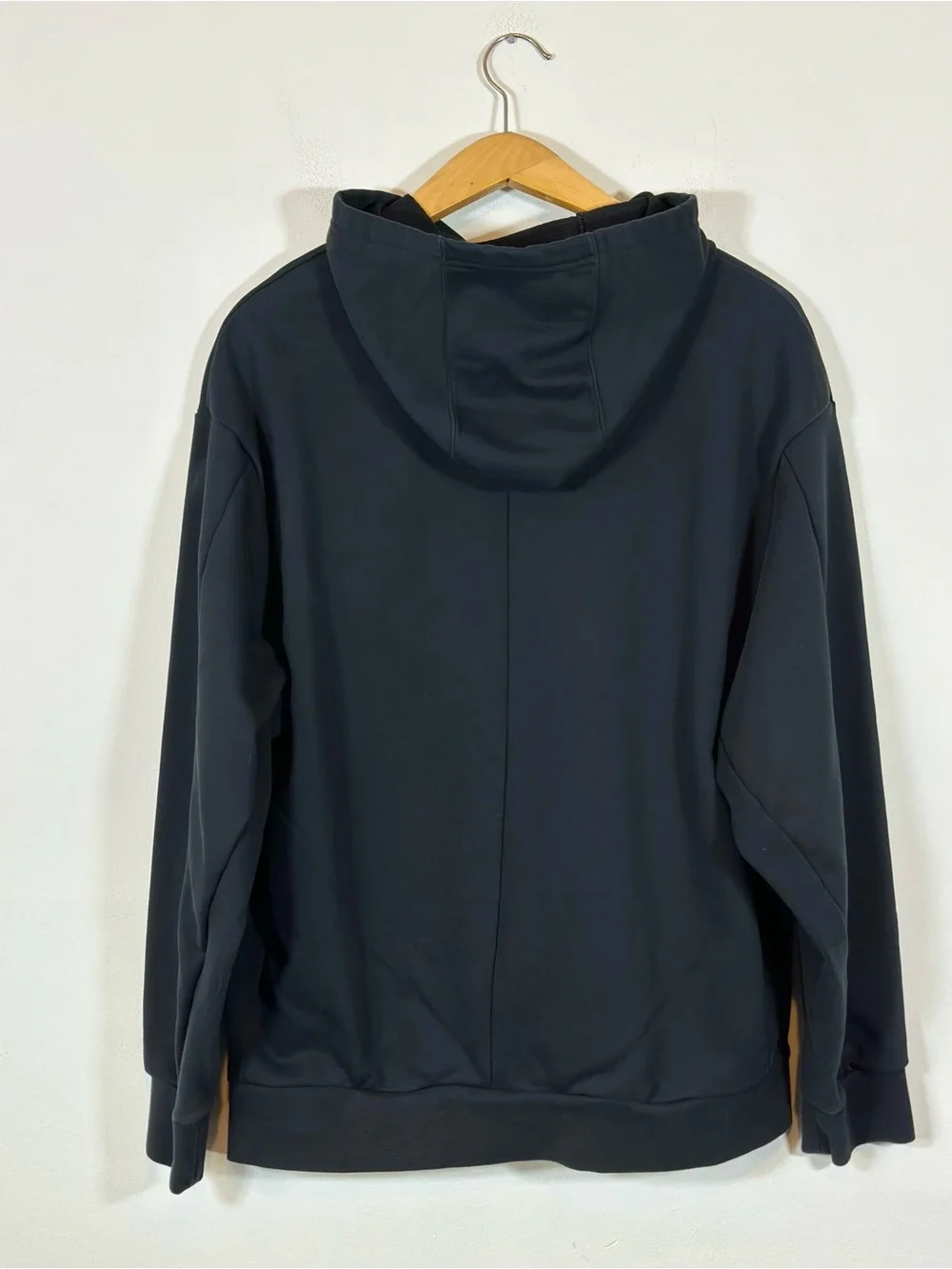 Nike Court Heritage Dri-FIT Hoodie Black Loose Fit XL Sporty Athletic Athleisure